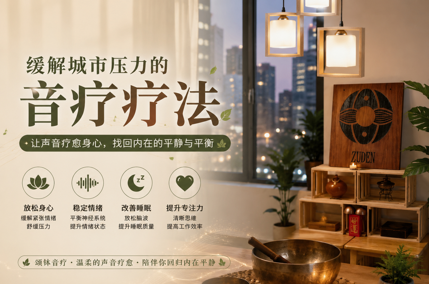 缓解城市压力的音疗疗法