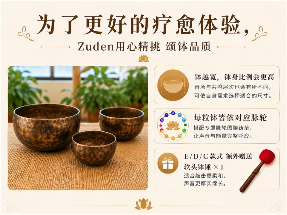 ZUDEN 小满月钵尺寸、品质与配件说明